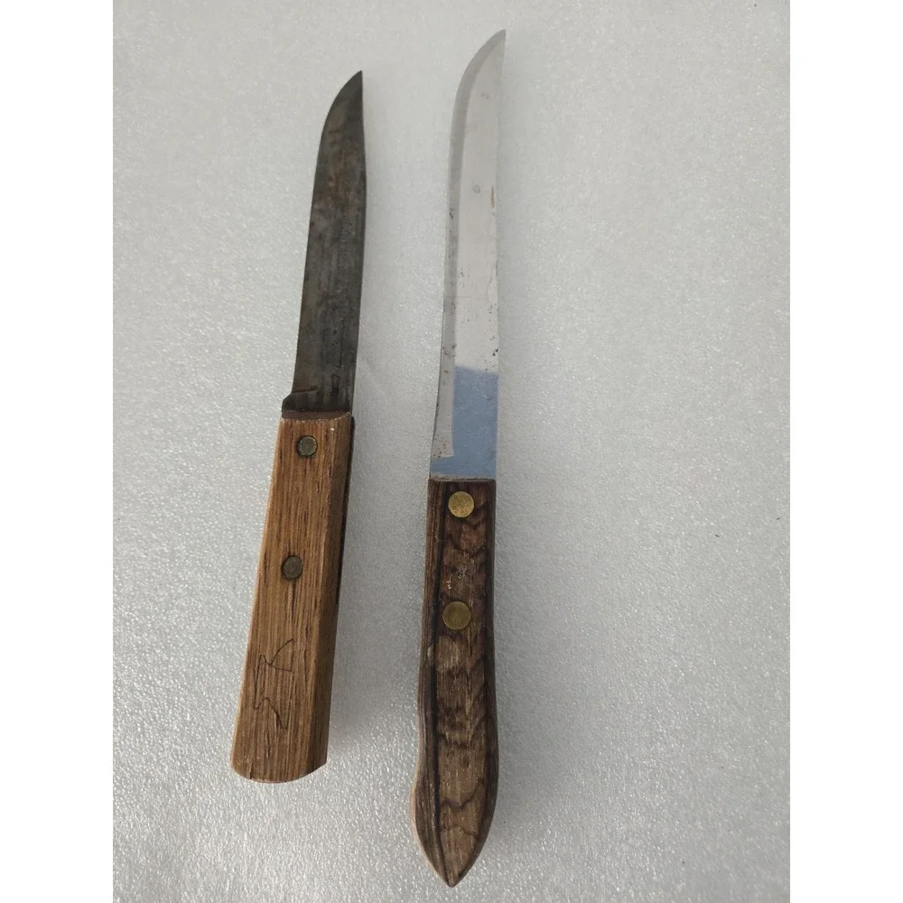 VINTAGE FRONTIER FORGE CUTLERY KNIFE Plus Another Unbranded Knife Lot Of 2